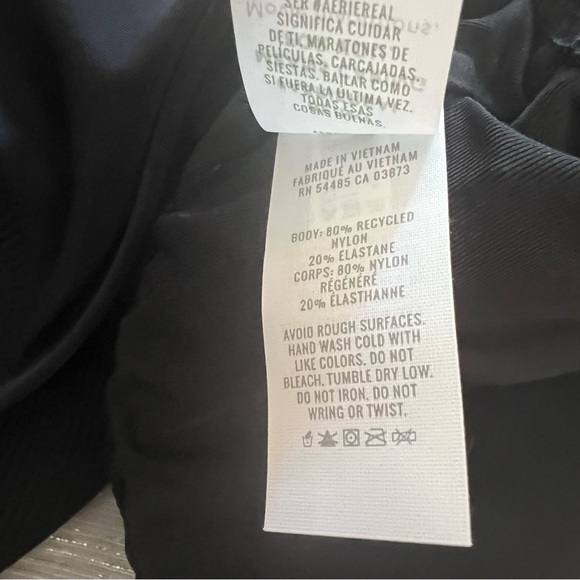 Aerie scoop neck bikini swim top ladies size xl black - Picture 6 of 6